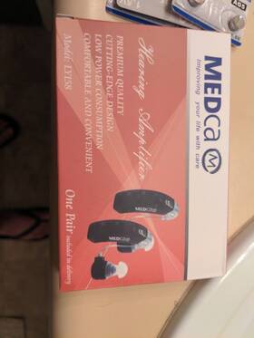 Lyl158 Medca Lyl58 Bte Hearing Amplifier Device Free Batteries R Side Used Only