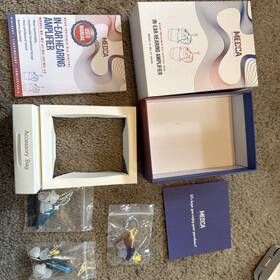 Mz-21 Medca Blue And Red Premium Digital Hearing Amplifier Invisible In Canal Cic Ear