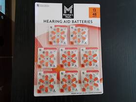 Members Mark 078742185569 New Hearing Aid Batteries Mercury Free 40 Pack Size 13