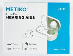 Px2m Metiko In-ear Hearing Aid Headphones White