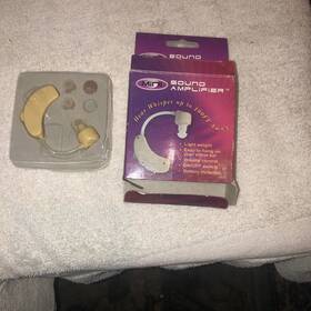1098-2977 Mini Sound Amplifier Hearing Aid Hear Whisper Up To 100ft Away Over The Ear 1098-2977 Mini Sound Amplifier Hearing Aid Hear Whisper Up To 100ft Away Over The Ear