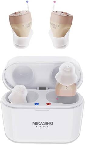 Sr01 Mirasing Rechargeable Hearing Aids For Seniors And Adults Hearing... Red Blue