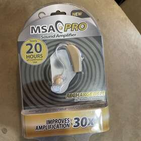 1109351 Msa Pro Sound Hearing Amplifier Beige Brand New