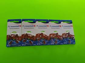 My Essentials Me 012800530373 Hearing Aid Batteries 1.45v 312 Lot Of 20