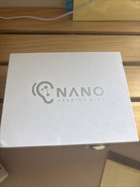 R22040402 Nano Cic Rechargeable Hearing Aids For Both Ears With Charging Base Case And Manual
