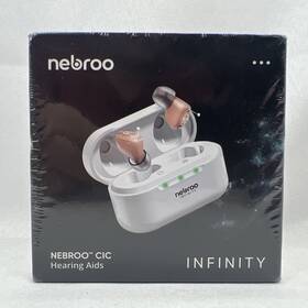 Jh-a178 Nebroo Infinity Cic Over The Counter Hearing Aids - With Charging Case New