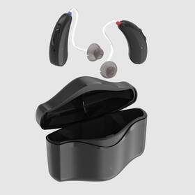 16-ch New Sound Dr803 Primo Ric Bluetooth Rechargeable Hearing Aids Pair Black