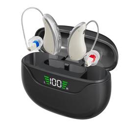 Noerlx 749243675780 Rechargeable Hearing Aids For Seniors With Noise Reduction Otc Black