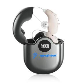 Novahear 6974285884584 Rechargeable Bte Hearing Aids For Seniors Noise Reduction 25h Battery Otc