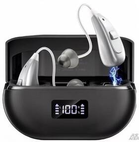 Nubotly Bofp25mt11 Hearing Aids For Seniors Adults Silver Black