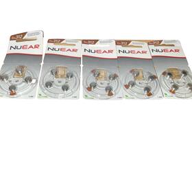 N312-4zm Nuear 5 Packages #312 Hearing Aid Batteries Brand New In Original