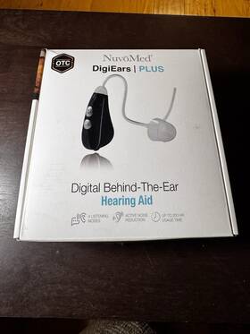 Hbe-4 Nuvomed Digiears Plus Hearing Aid Otc Behind-the-ear Open Box / Unused Hbe-4 Nuvomed Digiears Plus Hearing Aid Otc Behind-the-ear Open Box / Unused