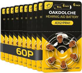 Oakdolche 744759269478 Hearing Aid Batteries Size 312 60 Count Mercury Free Zinc Air 1.4v Long Lasti Oakdolche 744759269478 Hearing Aid Batteries Size 312 60 Count Mercury Free Zinc Air 1.4v Long Lasti