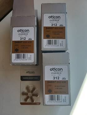 Oticon 043752359268 37 New Hearing Aid Batteries Size 312 2024-2 Free Shipping
