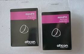 133842 Oticon 2 X Minifit Bass 8 Mm Double Vent Domes 20 Total Bnip
