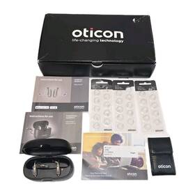 45588 Oticon More 1 Left And Right Hearing Aid Minirite R Smart Charger