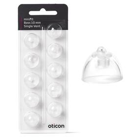 Oticon 789542657285 New - Single Bass Minifit Domes 10mm 10.0 Count