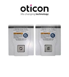 8409817665 Oticon 2 Pack Rechargeable Battery Minirite R / Tr Model Z22a New