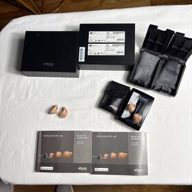 A13012426 Oticon Hearing Aids 2 Sets Opn2-1 Cases Instructions Not Tested