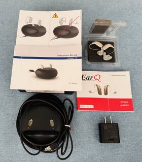 Earq-0 Oticon Gs30 G30 Series Minirite R Hearing Aid Set With Charger And Manual