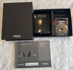 Opn3t Oticon Opn3 T Minirite Digital Hearing Aid. Right Side Only With Accessories