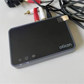 Ta00002 Oticon Tv Adapter 3.0 Hearing Aid Accessory With Power And Cables