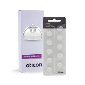 Otto Tech 783214355219 Genuine Oticon Hearing Aid Domes Minifit Double Vent Bass 8mm 0.31 Inches -