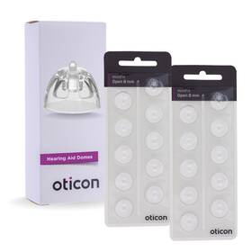 Otto Tech 783214355387 Genuine Oticon Hearing Aid Domes Minifit Open 8mm 0.31 Inches - Medium