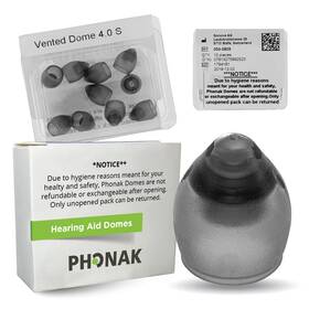 Otto Tech 783214356483 Phonak Vented 4.0 Dome Small 0.29 Inch 7.5mm 10 Domes Genuine Oem