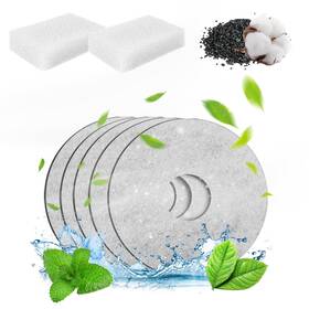 Pf-84-25-2.5 Papifeed 5 Pack Replacement Filters And 2 Pre-filter Sponges For 84oz/2