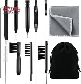 Patelai 726084067561 12 Piece Hearing Aid Cleaning Kit Includes Wax Loop Magnet Vent Clea