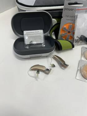 050-m13 Phonak Sky Hearing Aids Tested Perfect Many Extras
