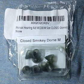 054-1991 Phonak Hearing Aid Dome Medium Closed Smokey Silicone 10pcs Mpn 054-1991 Phonak Hearing Aid Dome Medium Closed Smokey Silicone 10pcs Mpn