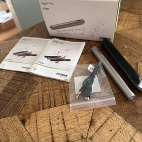 Phonak 612904339617 Roger Fm Pen 1.1 Wireless Microphone W Manuals And Power Supply Cable