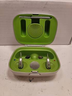B609pho Phonak Marvel Audeo M50-rt Rechargeable Hearing Aid With Charger Case Combi-read