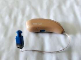 M90-13t Phonak Audeo Marvel Ric Hering Aid Left Ear. Color Beige