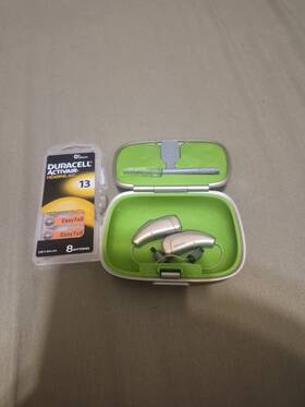 Q70-ric Phonak Q70-r Na Da Hearing Aids Pair L/r With 2xp Receivers Case Size 13 Batte