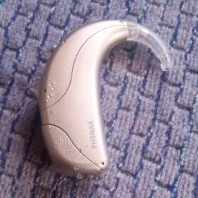 Q70-up Phonak Left Naida Beige Behind The Ear Bte Hearing Aid Device Only Q70-up Phonak Left Naida Beige Behind The Ear Bte Hearing Aid Device Only
