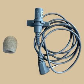 At667 Phonic Ear Lapel Gray 2.5 Mm Jack Microphone With Foam Cover