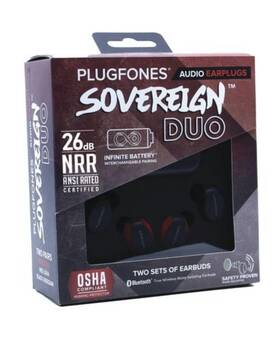 Plugfones 852837007833 Sovereign Duo Bluetooth Osha Certified Hearing Protection With Audio