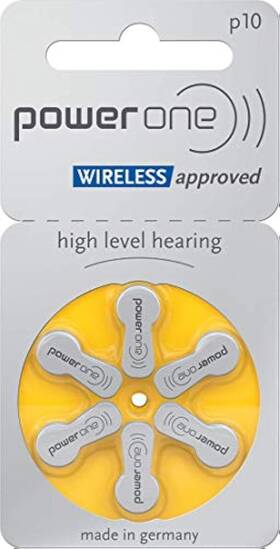 Power One 043752673678 Mercuryfree Hearing Aid Batteries Pack Of 60 Powerone P10 Replacement