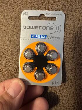 E-po-p13 Power One 60 Powerone Hearing Aid Size 13 Genuine Mercury Free Batteries Germany 10 6 Pak