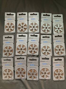 Vp312-90 Power-one Mercury Hearing Aid Batteries Size P312 90 Pieces