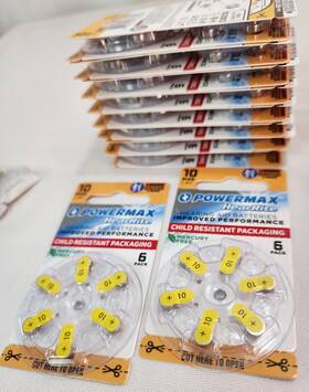 Powermax 683969986662 Size 10 Hearing Aid Batteries 120 Count Long-lasting Battery Pack