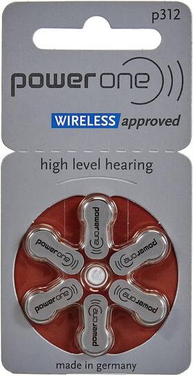 P312 Powerone 313107987977 Power One Zinc Hearing Aid Battery - 60 Pack P312 Powerone 313107987977 Power One Zinc Hearing Aid Battery - 60 Pack