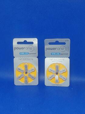 Powerone 404375217749 2 Packs - German Power One Hearing Aid Batteries Size 10 P10 Z