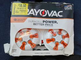 2027 Rayovac 012800530922 Size 13 Hearing Aid Batteries 36 Pack Expires April 2027 Rayovac 012800530922 Size 13 Hearing Aid Batteries 36 Pack Expires April