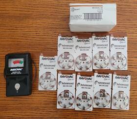 Rayovac 012800531455 #312 Xcell Advanced Hearing Aid Batteries And Battery Tester