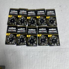 Rayovac 012800536030 10 Hearing Aid Batteries - Pks Premium Exp 01-2025 Loud N Clear