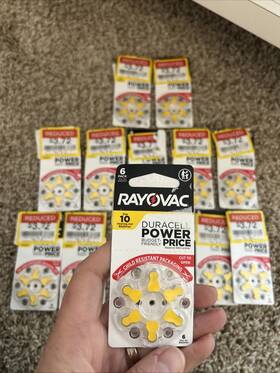 2028 Rayovac 012800537976 65 Hearing Aid Batteries Size 10 Exp